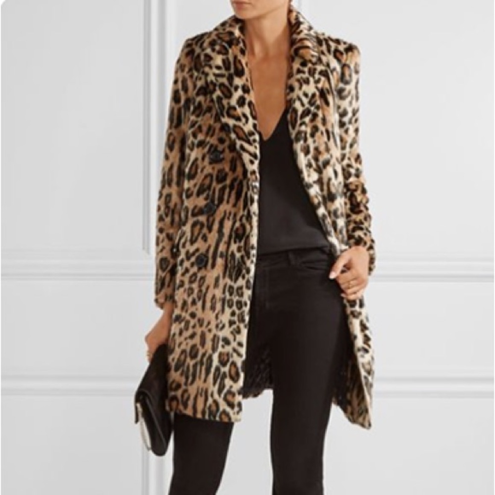 Alice + Olivia Leopard Print Coat - Picture 10 of 10